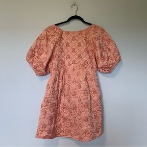 NWOT Kimchi Blue Urban Outfitters pink orange coral peach textured dress